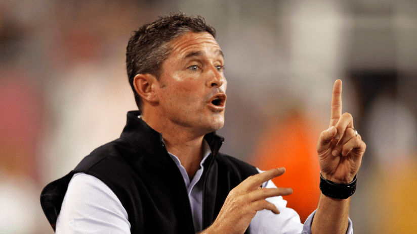 Jay Heaps on the sidelines