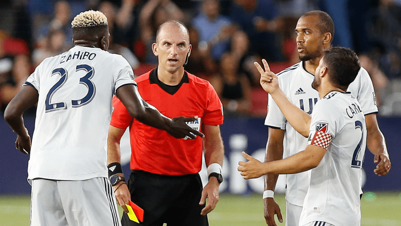 Wilfried Zahibo red card referee 2019 Colonial