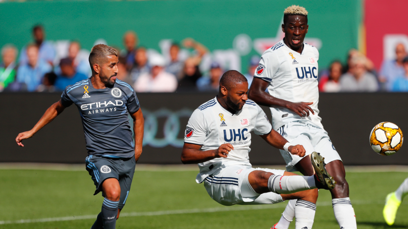 Andrew Farrell and Wilfried Zahibo at New York City FC (2019 Colonial)