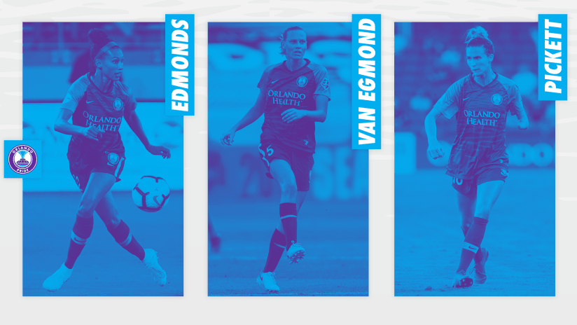 Orlando Pride Signs Three Players to New Contracts