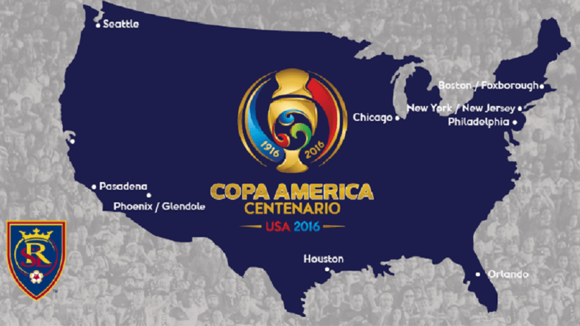 Copa America Centenario 2016 map