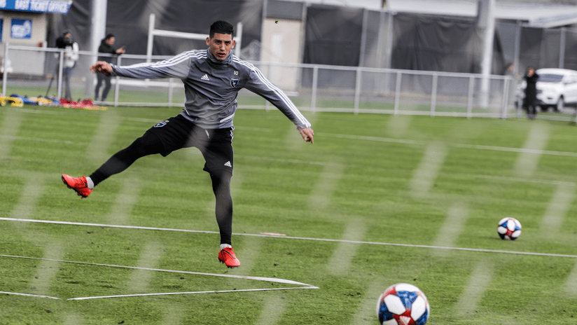 Cristian Espinoza - 2019 training photo - March
