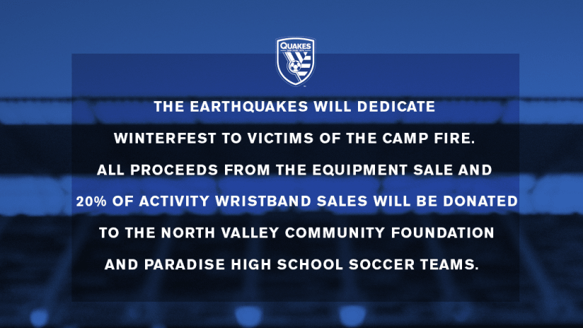 Earthquakes Fire - Donations
