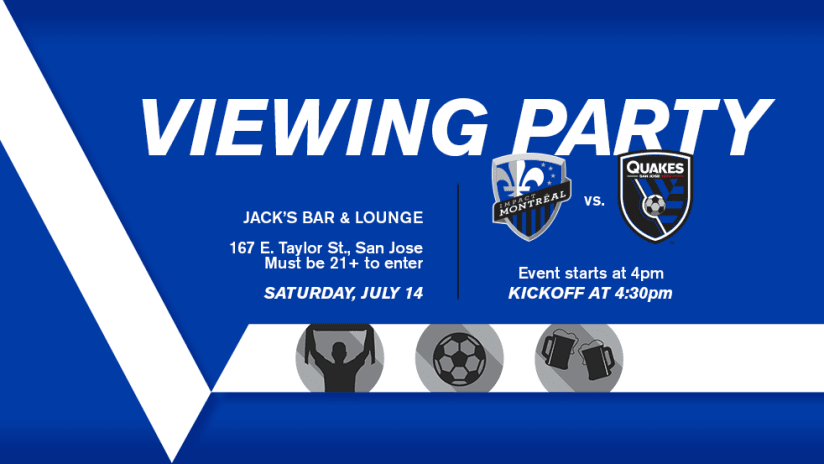Viewing Party - Quakes - 2018
