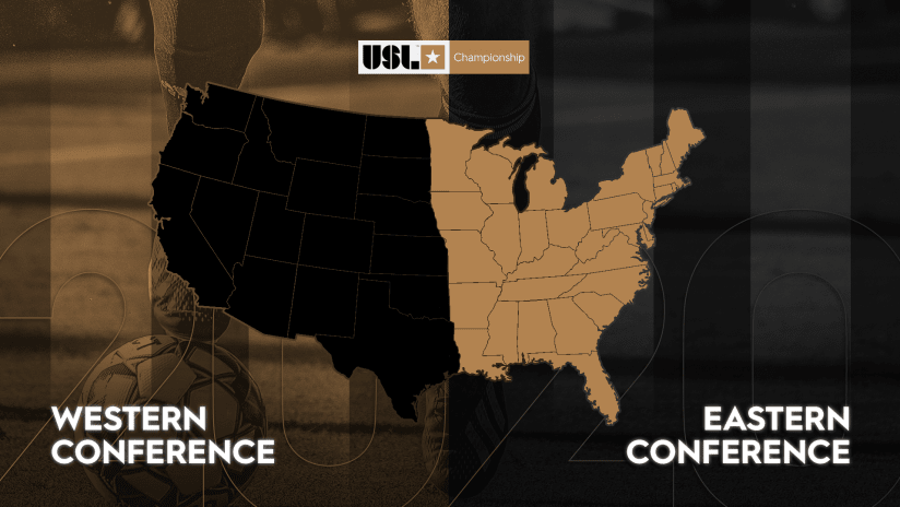 USL Championship 2020 conference alignment - DL Image