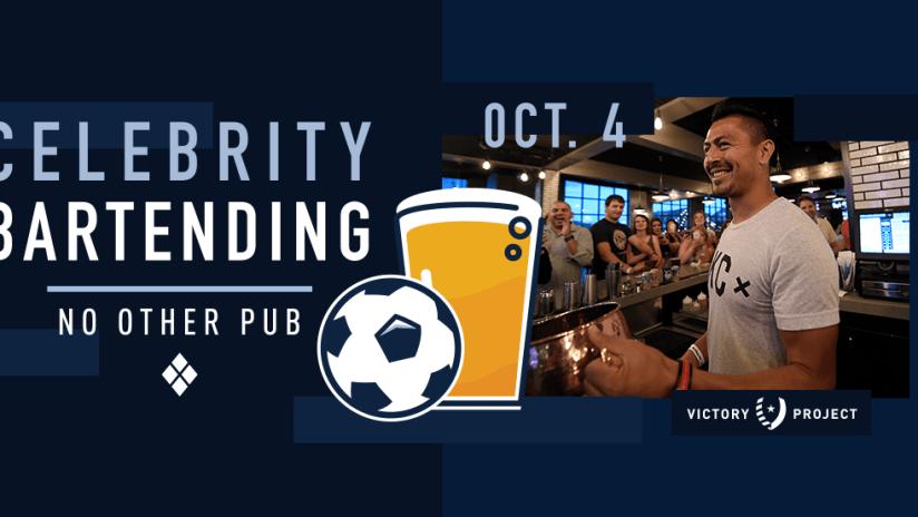 2018 Celebrity Bartending - Sporting KC and No Other Pub - 2 Across DL