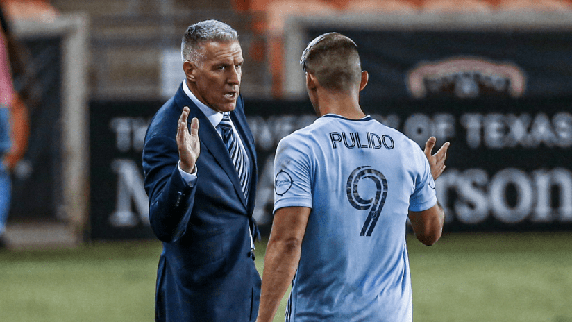 Peter Vermes and Alan Pulido - Sporting KC at Houston Dynamo - Oct. 3, 2020