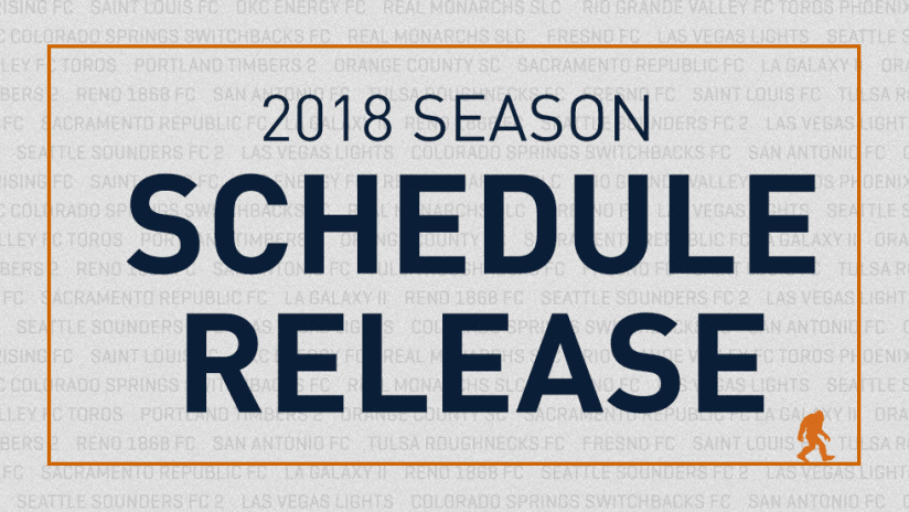2018 USL Schedule Release
