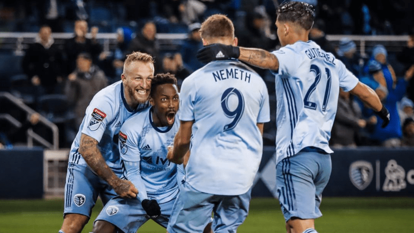Team celebration 2 - Sporting KC vs. Independiente - March 14, 2019