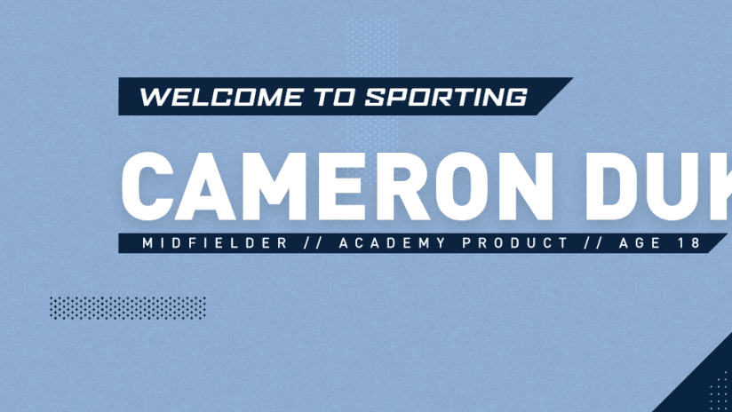 Sporting KC signs Cameron Duke Homegrown Player - 2Across DL Image