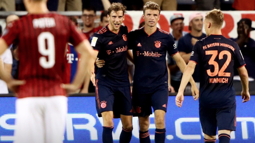 Leon Goretzka and Thomas Muller - FC Bayern vs. AC Milan - July 23, 2019