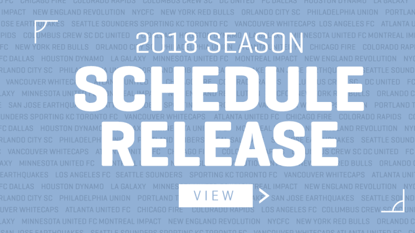2018 MLS schedule release - 2 Across DL