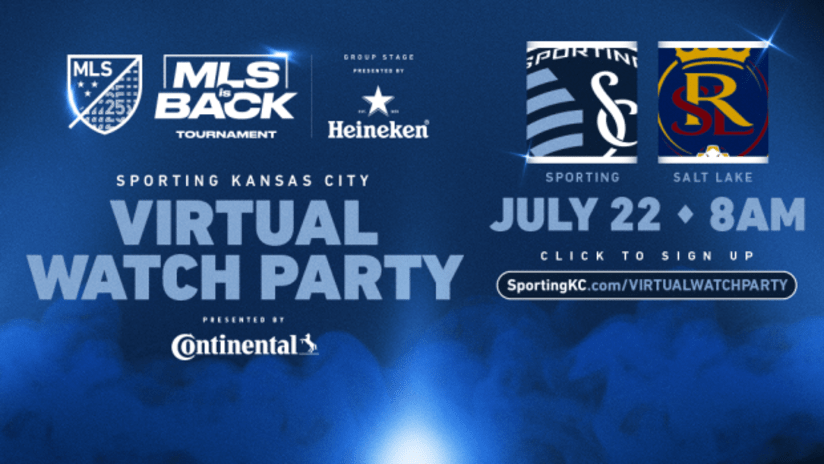 Virtual watch party - Sporting KC vs. Real Salt Lake - July 22, 2020