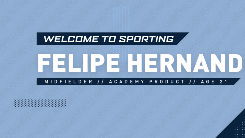 Sporting KC signs Felipe Hernandez as Homegrown Player DL Image - Aug. 30, 2019