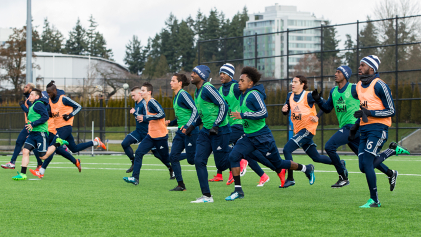 Running - group - training - preseason - UBC