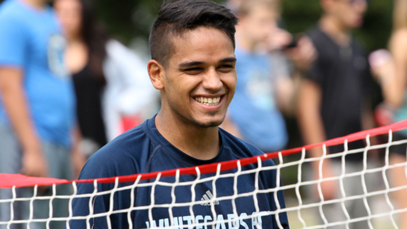 Cristian Techera - smiling - soccer tennis - training