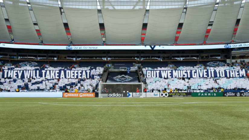 They will take a defeat tifo - May 2013