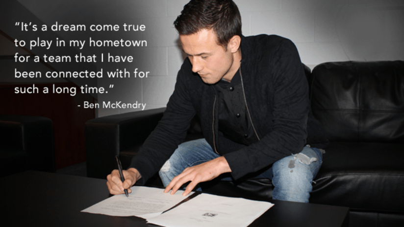 Ben McKendry signing