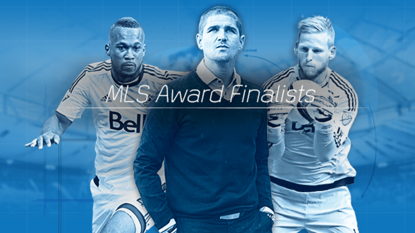 Kendall Waston, Carl Robinson, David Ousted - 2015 MLS Awards Finalists
