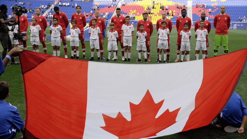 Canada - XI - anthem - flag - Gold Cup - Red Bull Arena