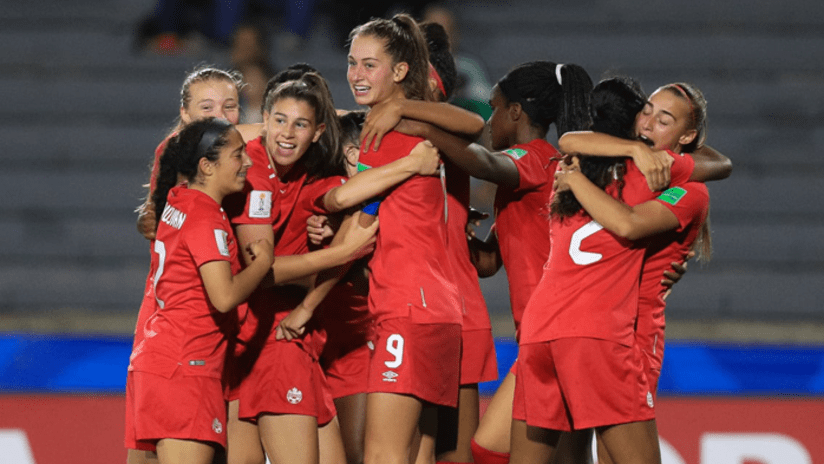 Huitema celebration - U-17 Women's World Cup