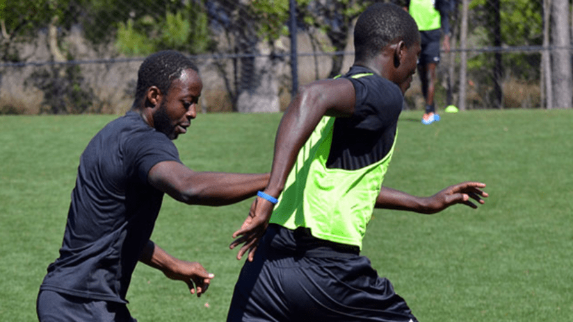 Diouf and Kafari - Charleston training