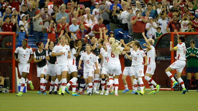canWNT - celebration - FIFA Women's World Cup - Netherlands