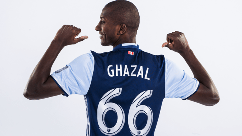Ghazal - back of jersey - photoshoot