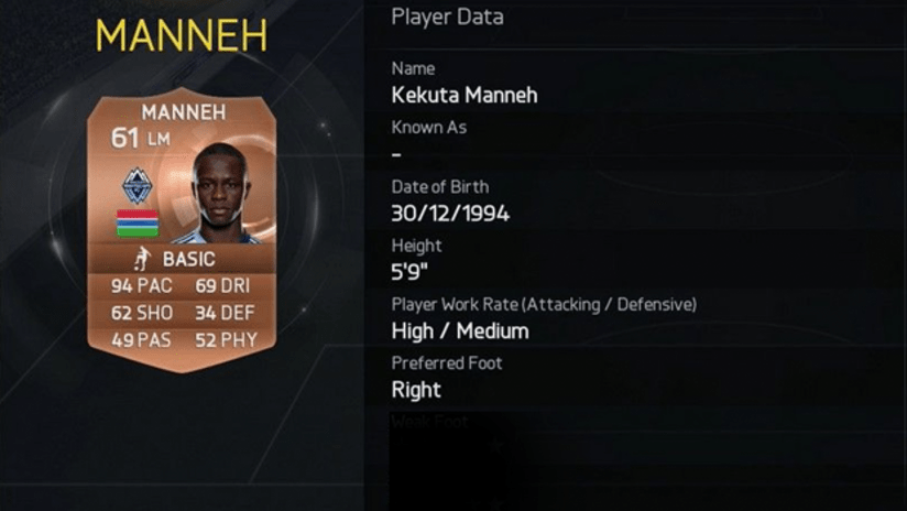 Manneh FIFA speed rating