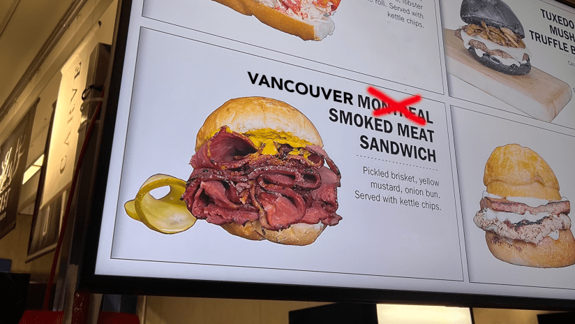 Vancouver Smoked Meat Sandwich