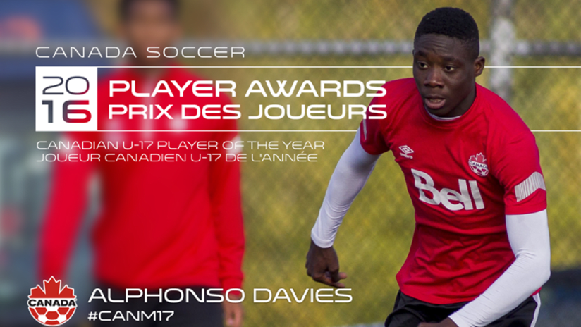davies - canada U-17 player of the year