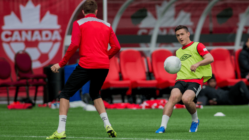 Fraser Aird with Canada - training