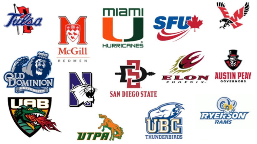 Showcase college logos