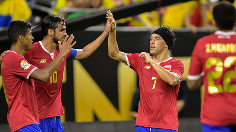 Christian Bolanos celebration with Costa Rica - Copa