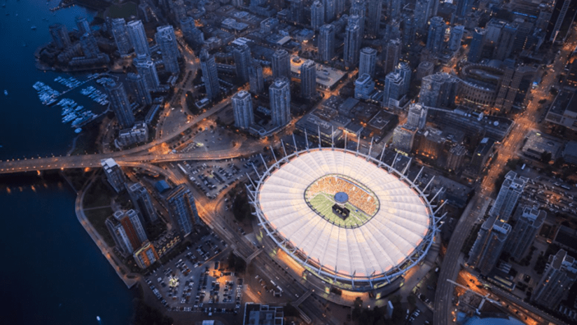 BC Place - overhead view