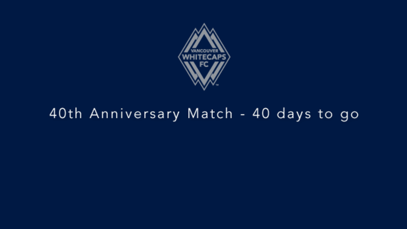 40th anniversary match - 40 days to go!
