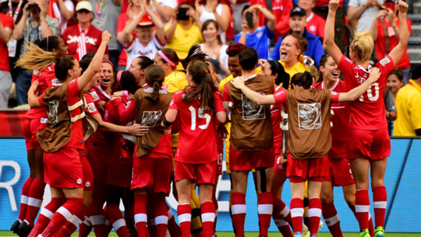 canWNT - 2015 world cup - celebration -