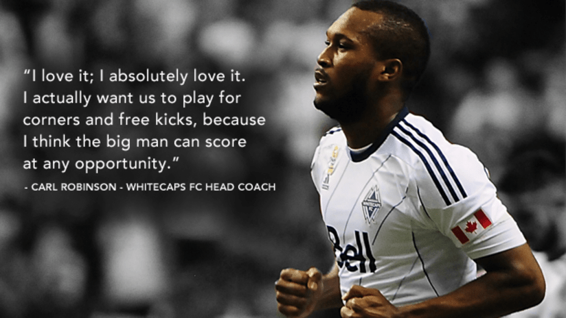 Kendall Waston with Robinson quote