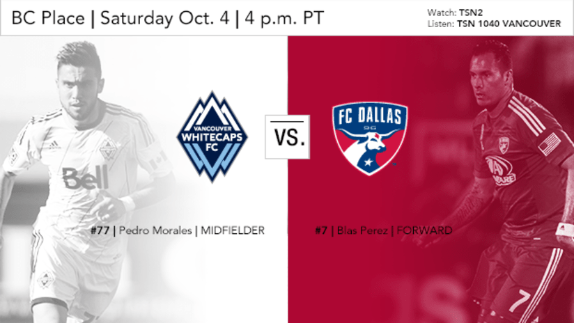 Preview: Whitecaps FC vs. FC Dallas - Oct 4