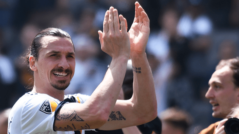 Zlatan Ibrahimovic claps on MLS debut - March 31, 2018