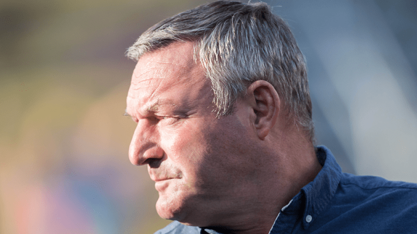 Ron Jans - FC Cincinnati - profile shot during Hell is Real Derby at Columbus