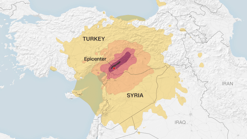 Turkey,Syria Map