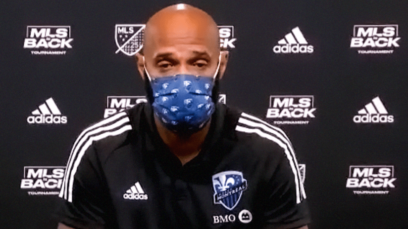 Thierry Henry - Montreal Impact - mask - interview