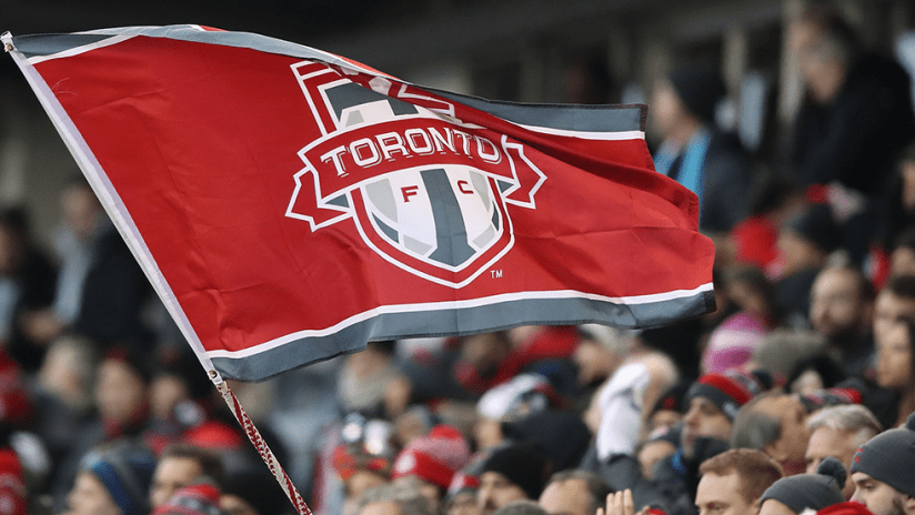 Toronto FC - Flag - Rises above the crowd at BMO Field
