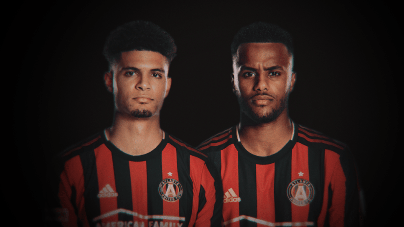 Miles Robinson and Mo Adams - portrait against black background - use only for special posts