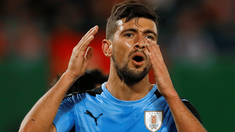 Giorgian de Arrascaeta - Uruguay national team - Sad reaction