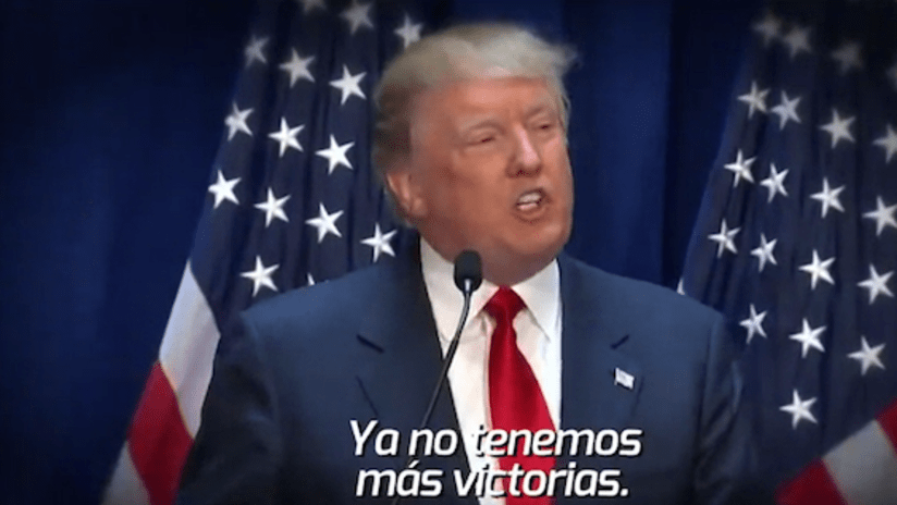 Donald Trump in TV Azteca CONCACAF Cup ad