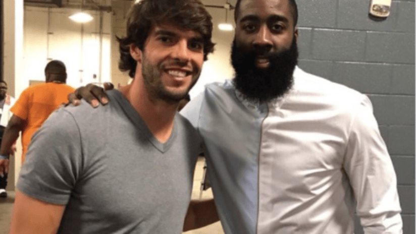 THUMB ONLY - Kaka with James Harden - Social