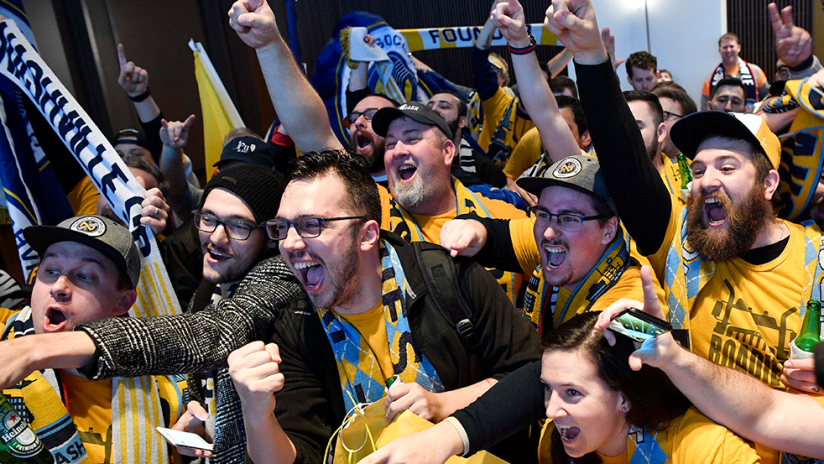 Nashville Roadies - Supporters - Cheer at Expansion Announcement