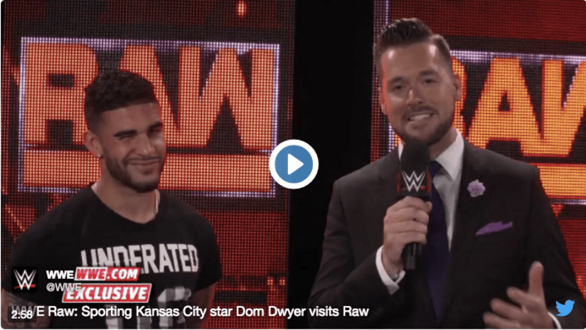 THUMB - EMBED - Dom Dwyer - Sporting Kansas City - WWE Raw Screencap